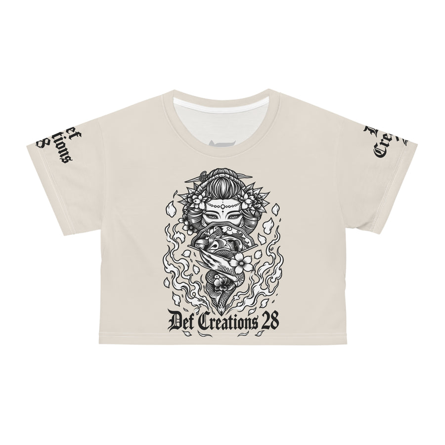 DC 28 Cream Crop Tee