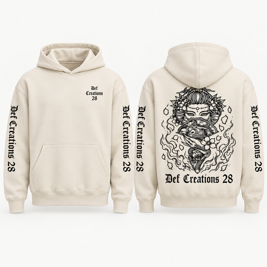 DC 28 Cream Hoodie