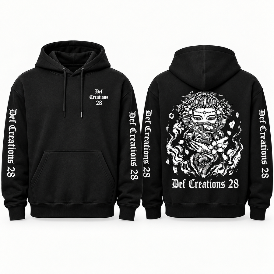 DC 28 Black Hoodie