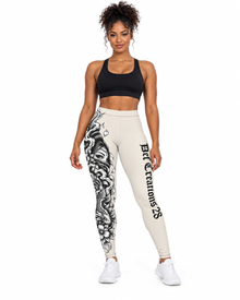 DC 28 Cream Casual Leggings