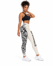 DC 28 Cream Casual Leggings