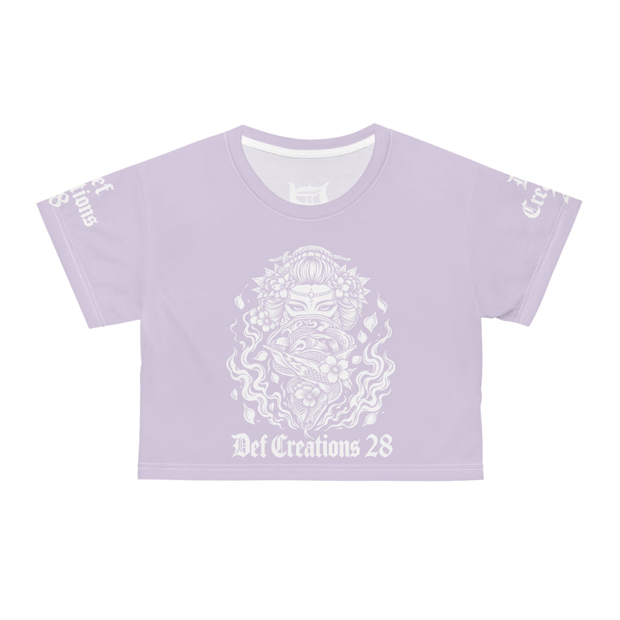DC 28 Lilac Crop Tee